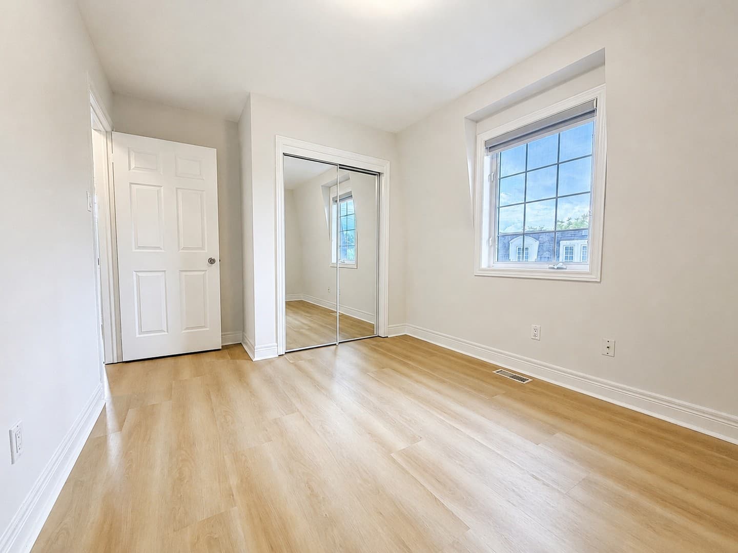 Bedroom closet double doors