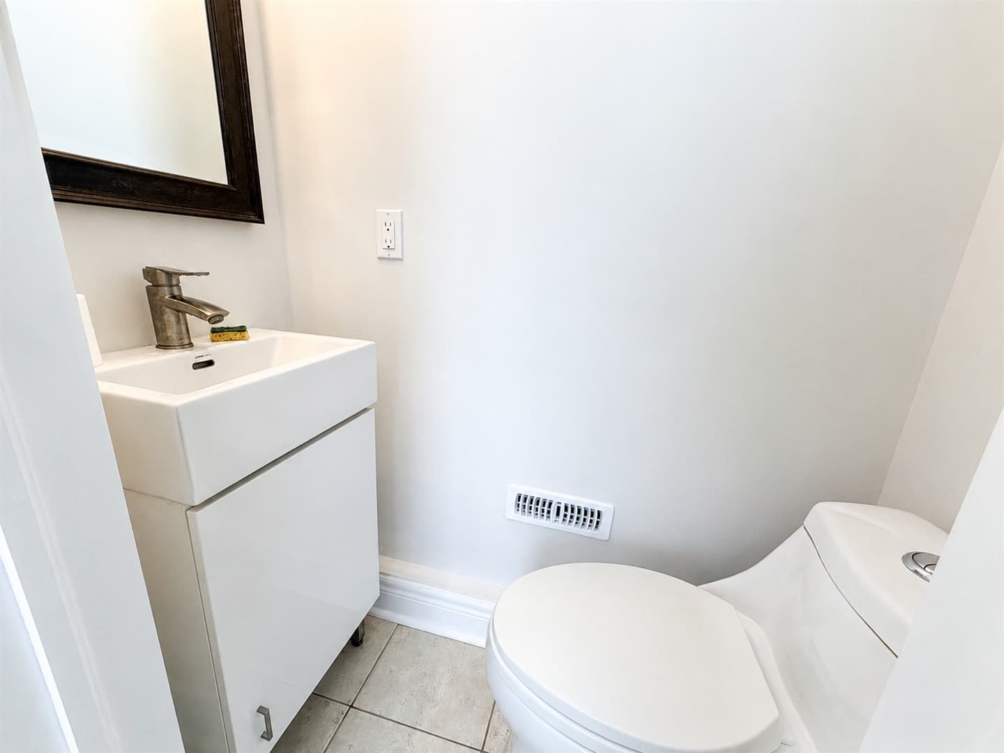 Basement powder room / toilet
